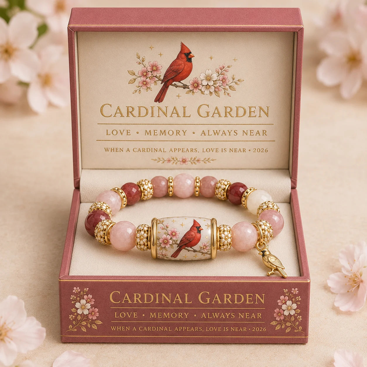 Cardinal bracelet comfort and remembrance
