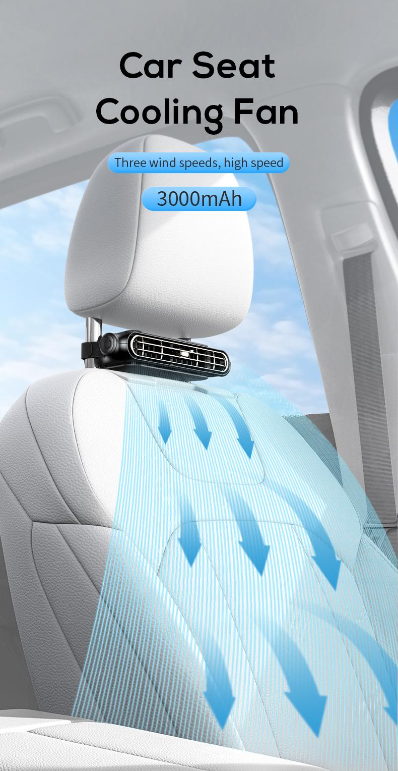JOYTUTUS 2026 car seat fan dual turbo cooling