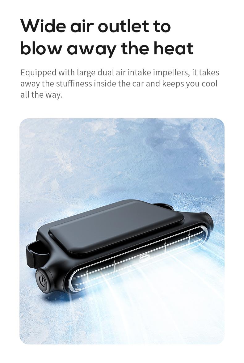 Quiet yet powerful car seat fan airflow