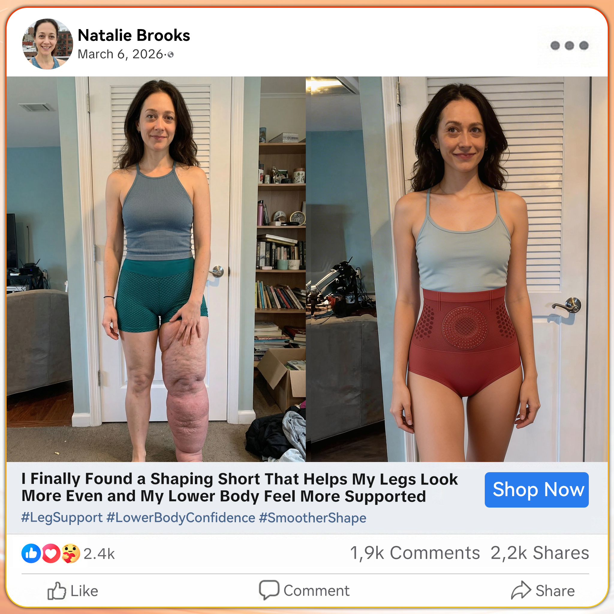 Fast fat-burning shaping shorts visual