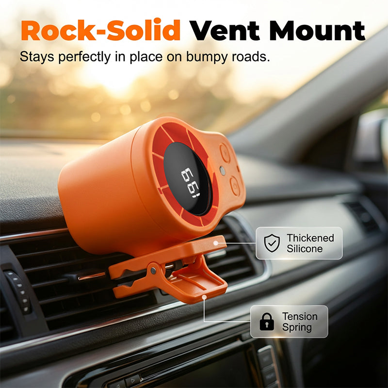 ROCK-SOLID VENT MOUNT - Enjoy a vibration-free cooling experience. Our premium silicone-padded vent mount ensures your f