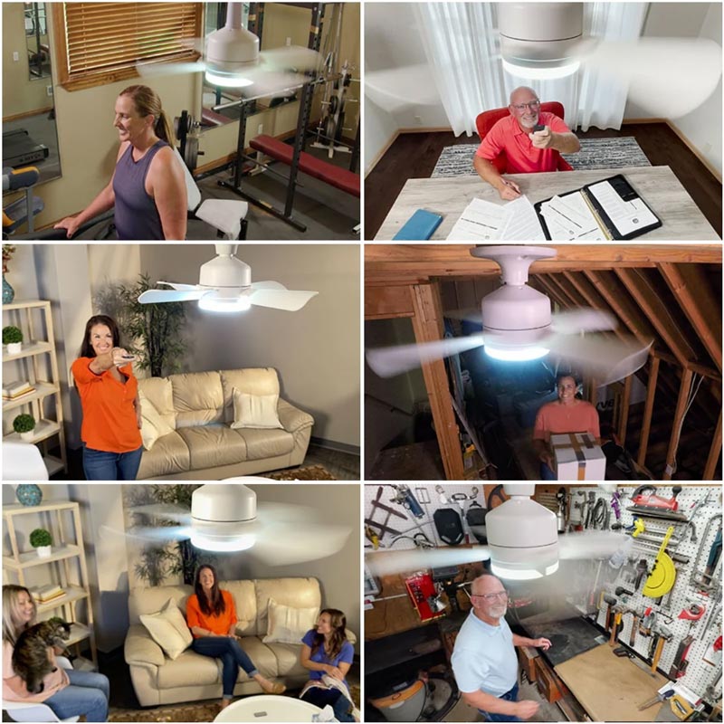 GREAT FOR EVERY ROOM IN THE HOUSE! Socket Fans are great to keep in the garage, laundry room, work room, attic, shed, ba